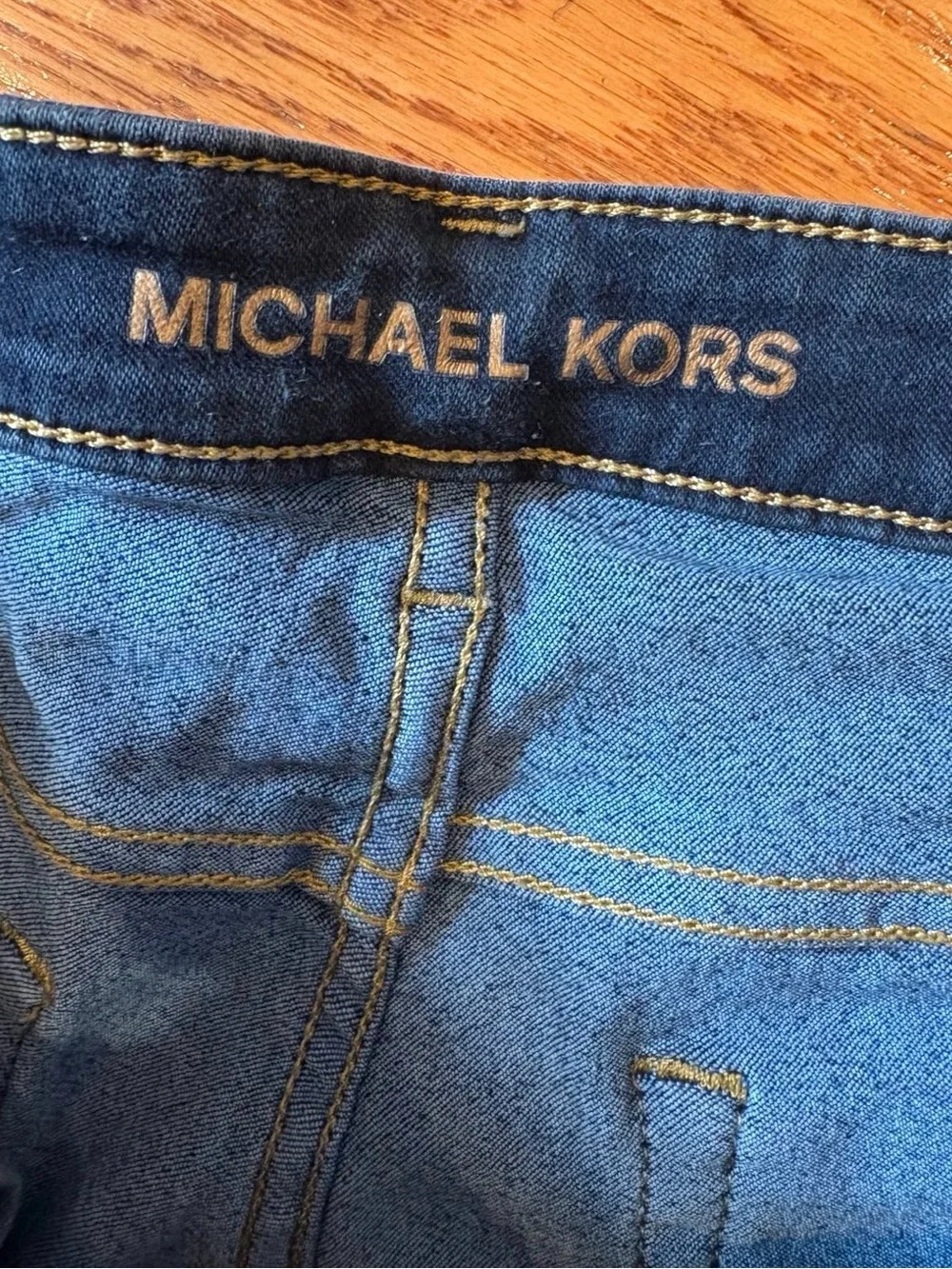 Michael Kors Dark Wash Skinny Jeans Size 14 Stretch Denim Classic Everyday